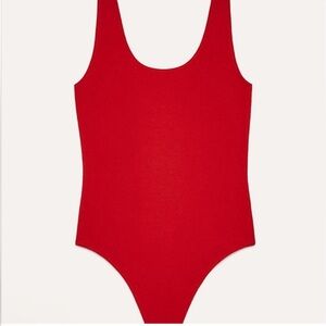 Wilfred Aritzia red bodysuit NEW WITH TAGS small